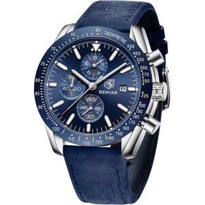 Watches for Men Analog Quartz Chronograph 30M Waterproof Sport Casual Fashion